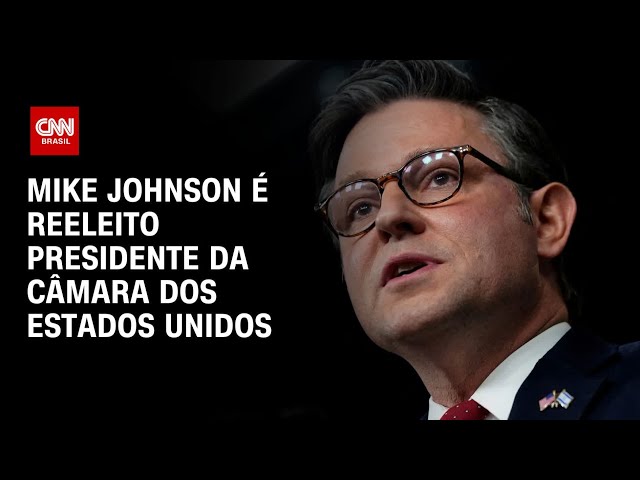 ⁣Mike Johnson é reeleito presidente da Câmara dos Estados Unidos | CNN 360°