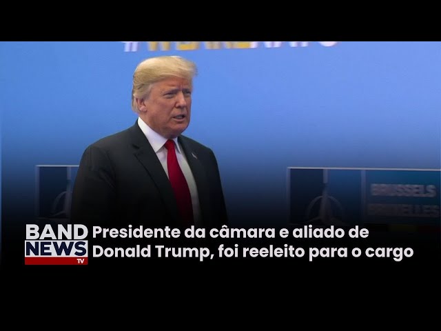 ⁣Aliado de Trump se mantém na presidência da câmara | BandNewsTV