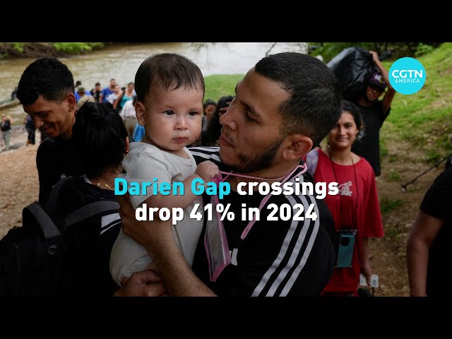 ⁣Darien gap crossing drop by 41% in 2024