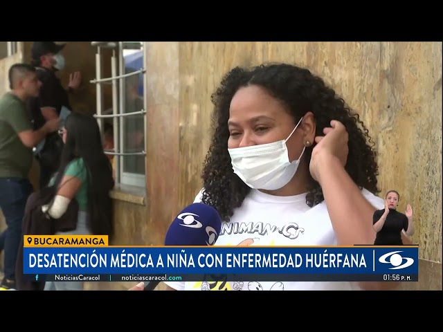 ⁣Denuncian desatención médica a niña con enfermedad huérfana