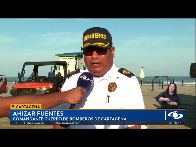 ⁣Niño se ahogó en una playa de Cartagena