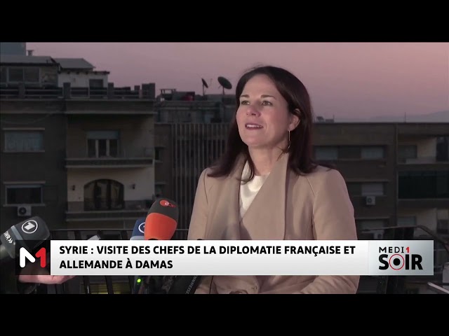 ⁣Syrie : Visite des chefs de la diplomatie française et allemande à Damas