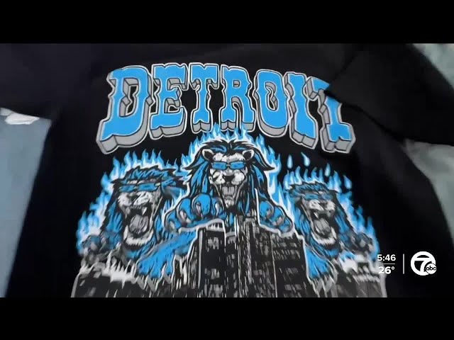 ⁣CultureDet's flaming Detroit Lions shirts catching eyes of fans and players