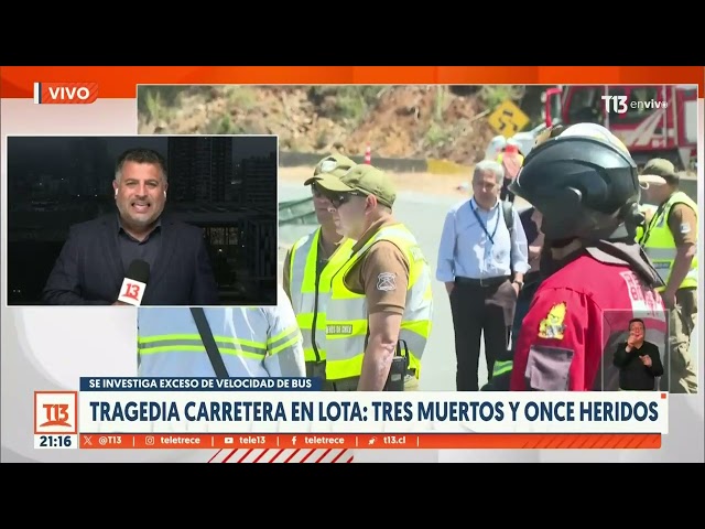 ⁣3 muertos y 11 heridos tras accidente carretero en Lota