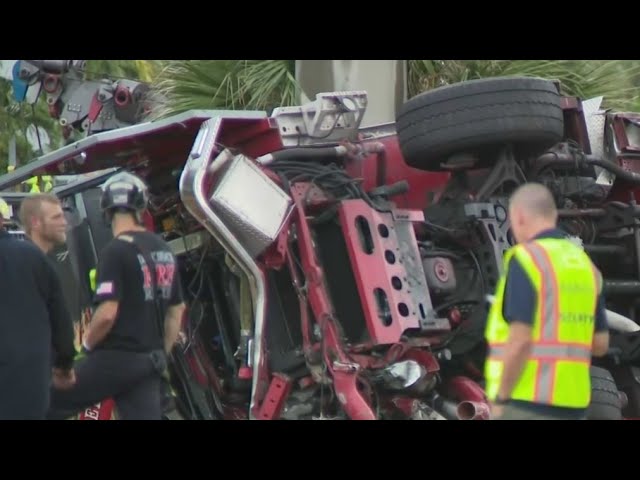 ⁣4 Delray Beach firefighters put on administrative leave after Brightline crash