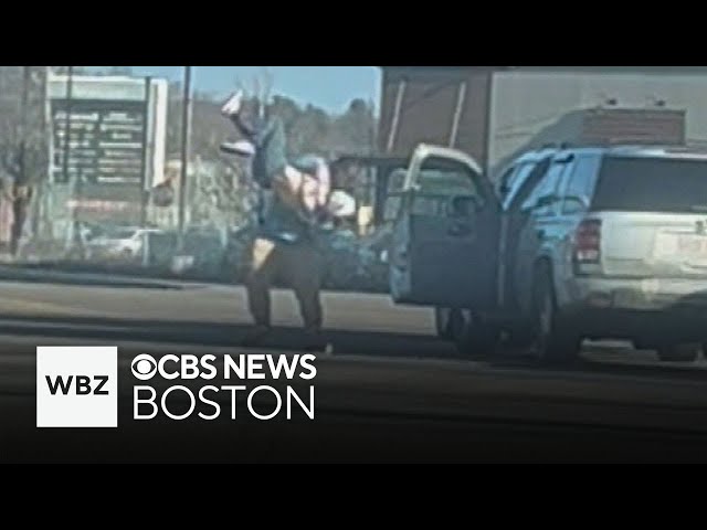 ⁣Video shows woman body slammed in apparent road rage incident in Attleboro