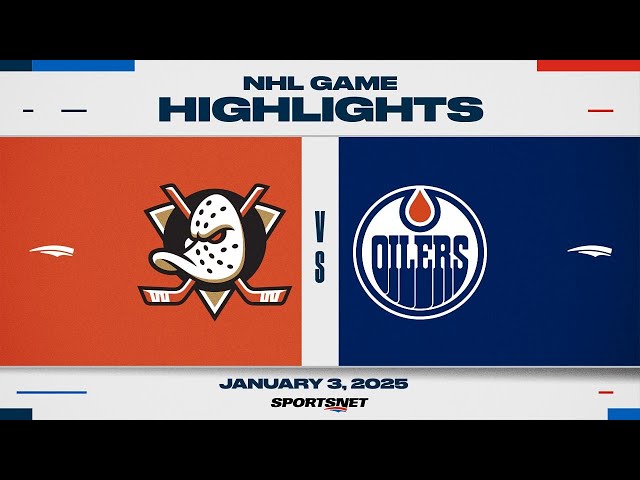 ⁣NHL Highlights | Ducks vs. Oilers - January 2, 2025