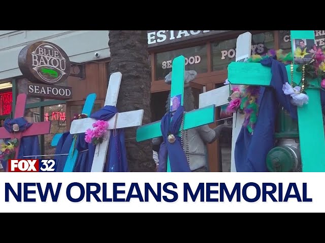 ⁣Memorial grows for victims of New Orleans terror attack