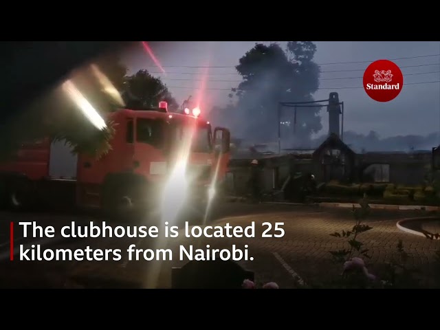 ⁣Fire destroys historic Limuru Country Club clubhouse.