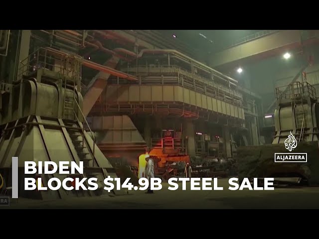 ⁣Biden blocks sale of US steel: $14.9b Nippon Steel bid deemed national security risk