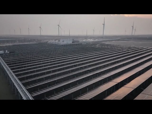 ⁣China's largest integrated PV-hydrogen-storage project begins power generation