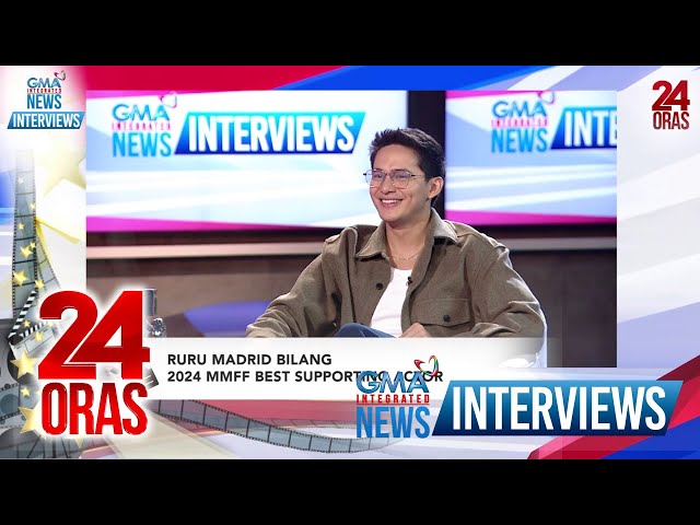 ⁣Ruru Madrid sa kanyang 2024 MMFF Best Supporting Actor award | GMA Integrated News Interviews