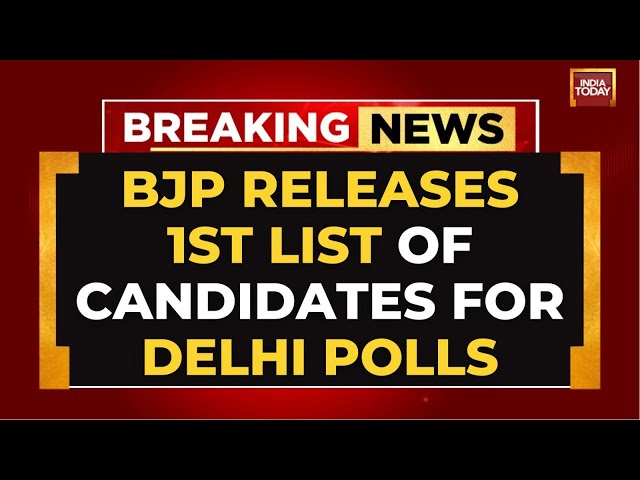 ⁣BJP Releases First List Of 29 Candidates For Delhi Assembly Elections | India Today