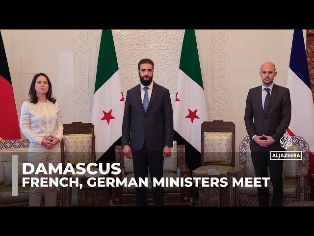 ⁣Diplomatic talks in Damascus: French, German foreign ministers meet with new leader