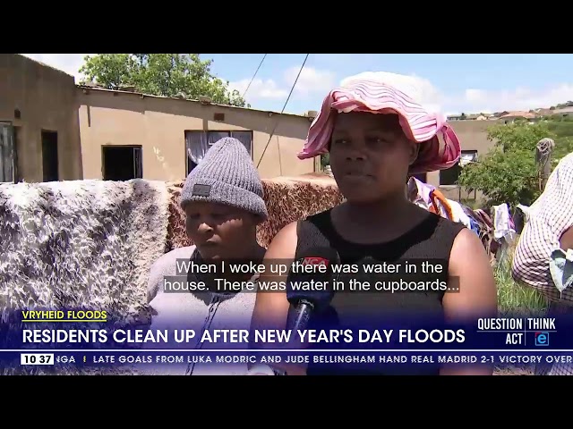 ⁣Vryheid Floods | Residents clean up after New Year's Day floods