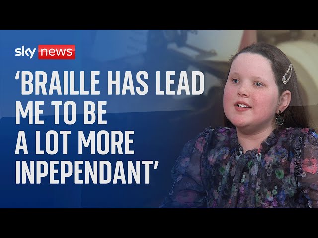 ⁣'The world has been asleep thinking about accessibility' says young braille advocate