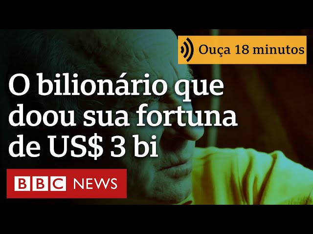 ⁣O bilionário que detestava ser rico e doou sua fortuna de US$ 3 bilhões