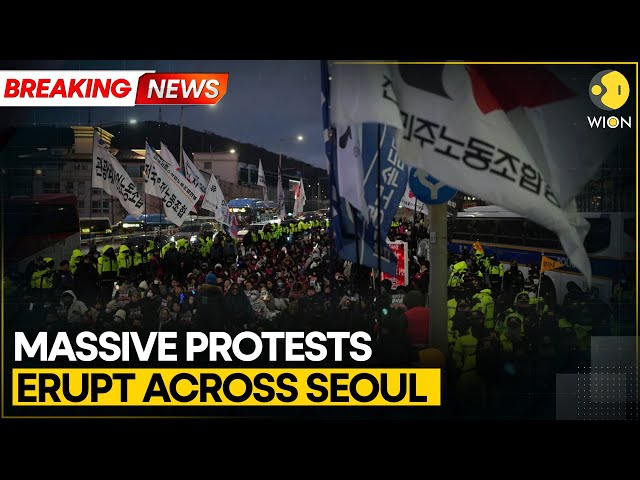 ⁣South Korea: Yoon's Supporters Gather In Front Of Presidential Palace | BREAKING NEWS | WION