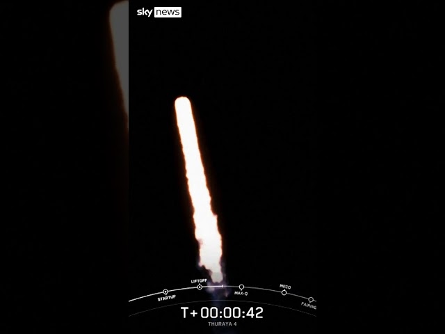 ⁣SpaceX launches satellite