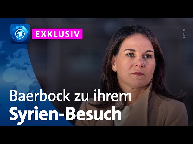 ⁣Außenministerin Baerbock im tagesthemen-Interview über die Lage in Syrien