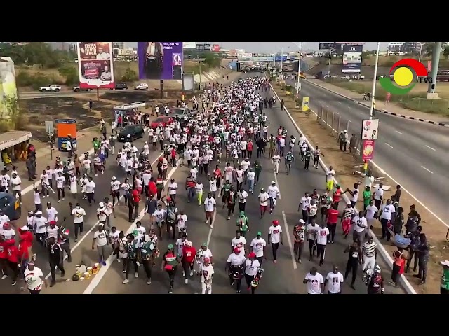 ⁣NDC supporters hit the street for their Victory Walk