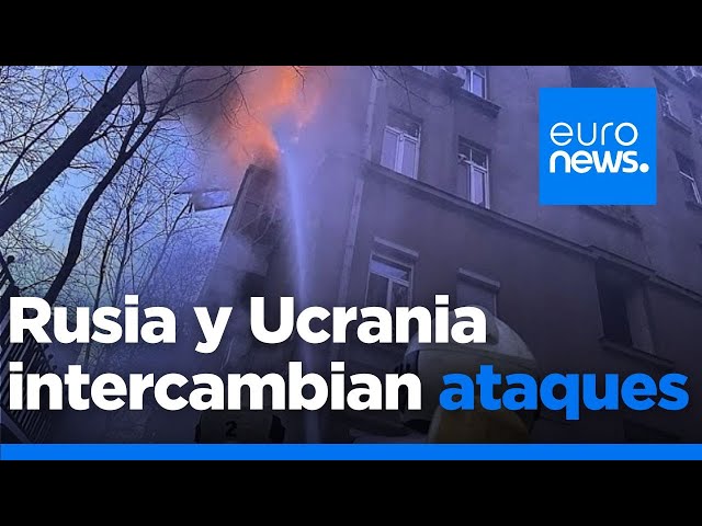 ⁣Escalada de tensión: Rusia y Ucrania intercambian ataques con drones