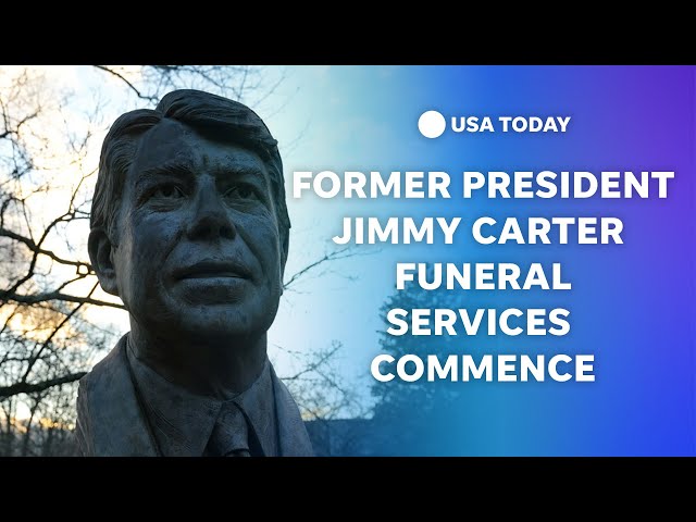 ⁣Watch live: Funeral services commence for former President Jimmy Carter | USA TODAY