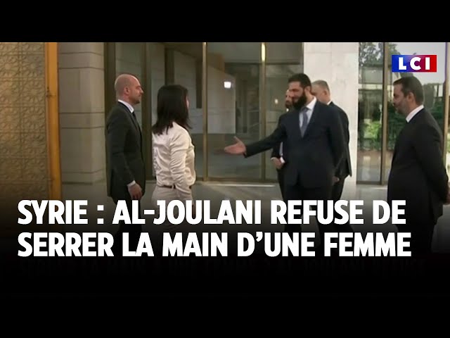 ⁣Syrie : Al-Joulani refuse de serrer la main d'une femme｜LCI