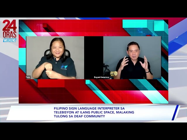 ⁣Filipino sign language interpreter sa TV at ilang public space, malaking tulong sa deaf community