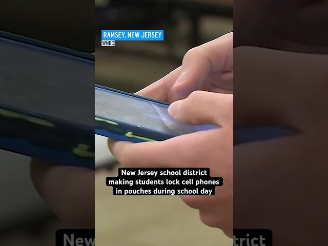 ⁣New Jersey school district making students lock cell phones in pouches during school day