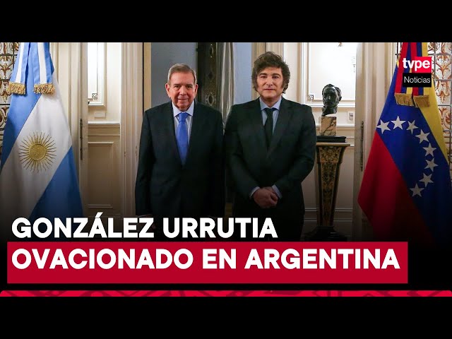 ⁣Edmundo González Urrutia se reúne con Javier Milei en Argentina