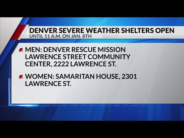 ⁣Denver extends cold weather shelter activation