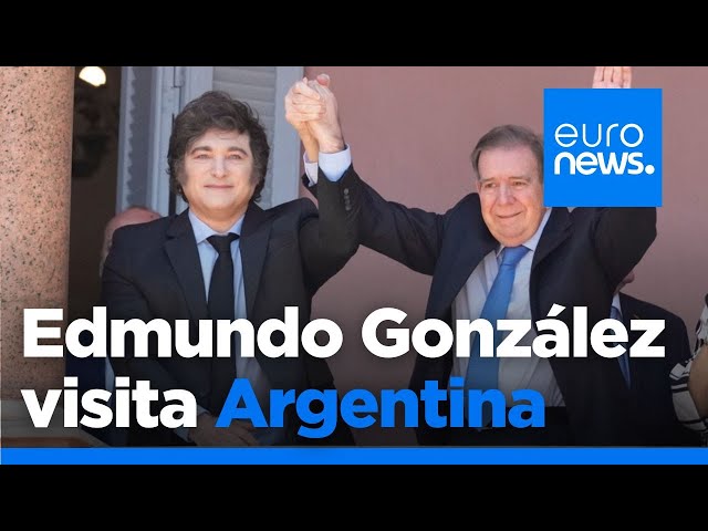 ⁣Edmundo González visita Argentina y se reúne con Milei a seis días de la investidura en Venezuela