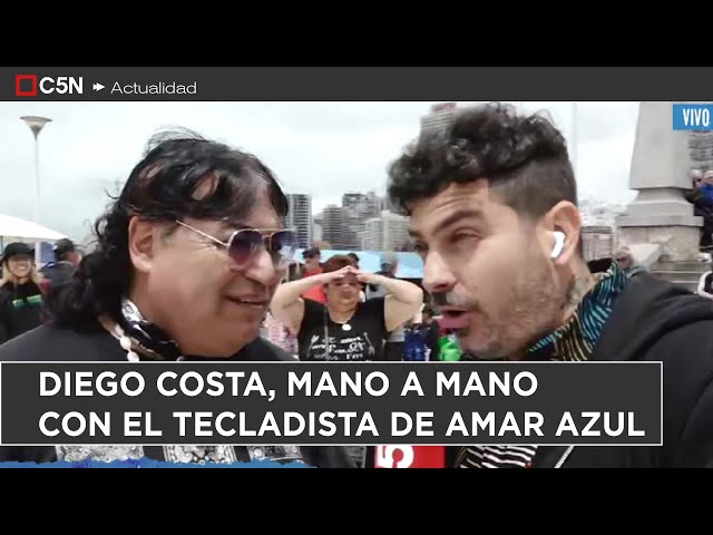 ⁣DIEGO COSTA, MANO A MANO CON EL TECLADISTA DE AMAR AZUL