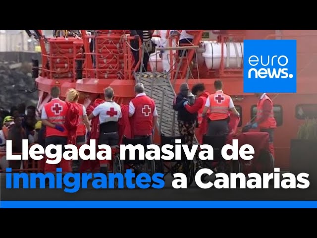 ⁣Más de 180 inmigrantes llegan a las costas de Canarias en plena crisis migratoria