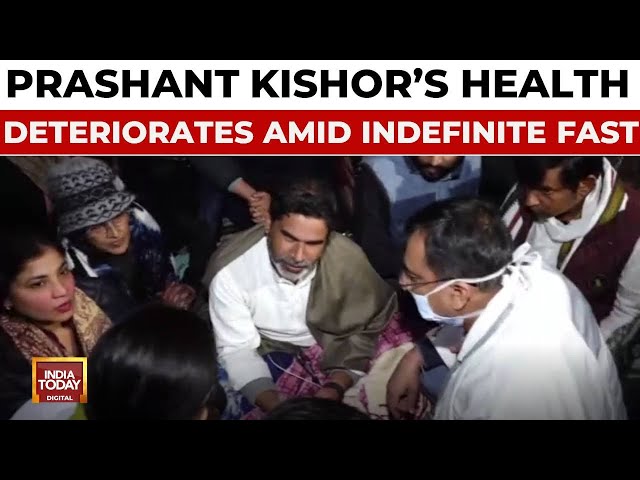 ⁣Prashant Kishor’s Hunger Strike: Doctors Warn Of Kidney Risk If Liquid Intake Isn’t Maintained