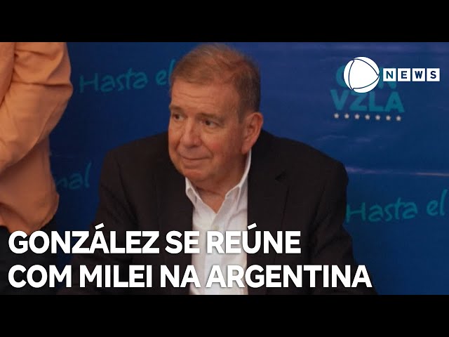 ⁣Edmundo González e Javier Milei se reúnem em Buenos Aires