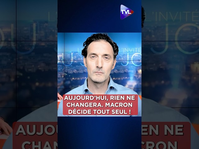 ⁣ « Aujourd'hui rien ne changera. Emmanuel Macron décide tout seul »  #macron