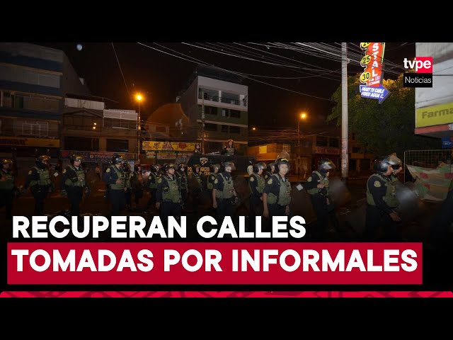 ⁣SJL: más de 40 cuadras ocupadas por el comercio informal fueron recuperadas por municipio