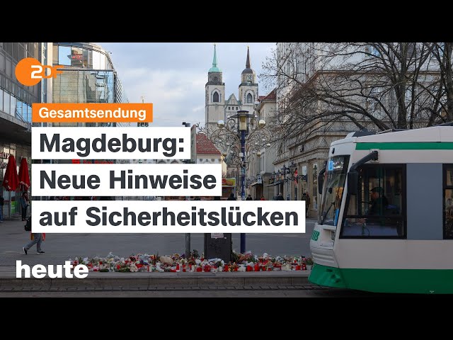 ⁣heute 19:00 Uhr vom 04.01.2025 Offene Fragen nach Magdeburg, Glatteiswarnung, Mindestlohnerhöhung