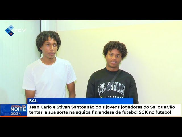 ⁣Jean Carlo e Stivan Santos dois jovens jogadores do Sal que vão tentar sorte na equipa finlandesa