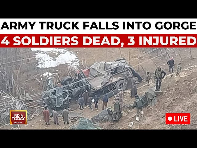 ⁣Army Truck Accident LIVE: Vehicle Falls Into A Gorge In J&K's Bandipore, 4 Soldiers Dead, 3