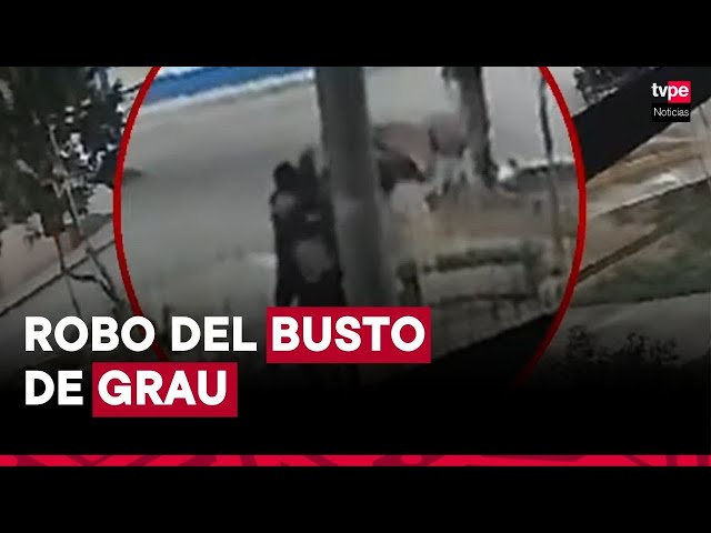 ⁣Piura: robo del busto de Miguel Grau genera indignación y reclamos