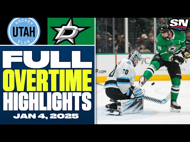 ⁣Utah Hockey Club at Dallas Stars | FULL Overtime Highlights - January 4, 2025