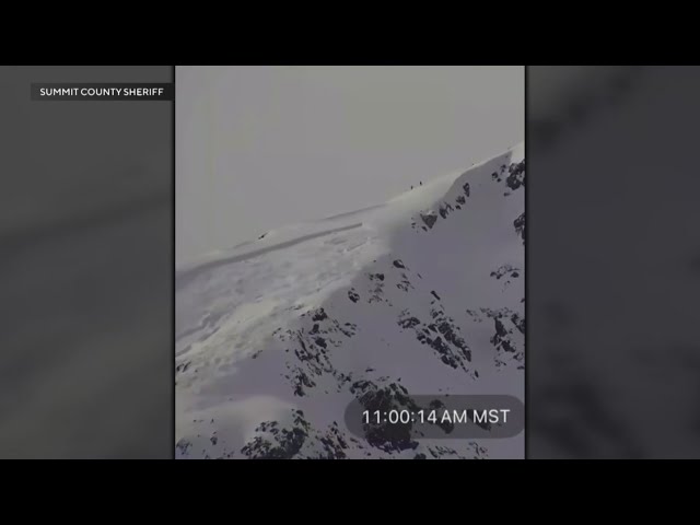 ⁣Sheriff's office releases video of avalanche in Summit County