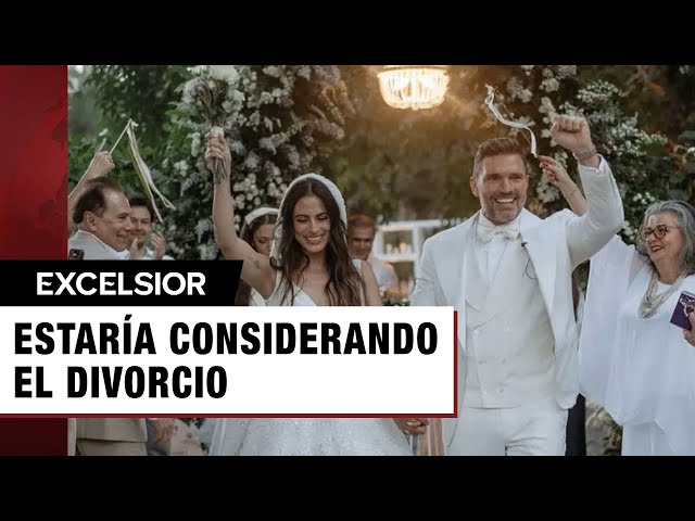 ⁣Valeria Marín lleva dos días de casada con Julián Gil y ya se quiere divorciar