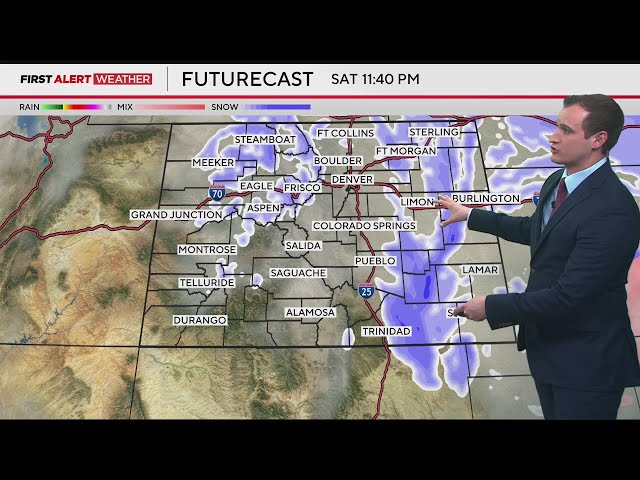 ⁣Light snow and fog continues across portions of Colorado