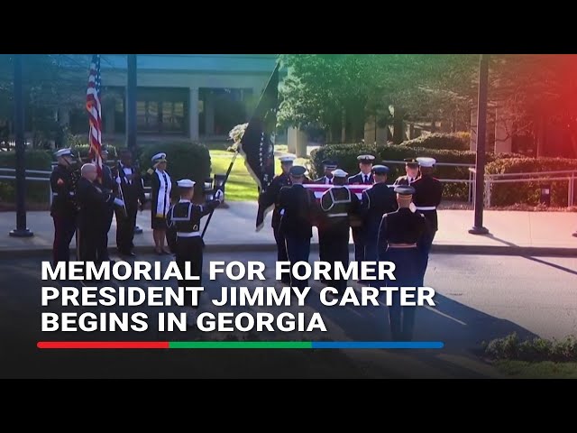 ⁣Memorial for former President Jimmy Carter begins in Georgia | ABS-CBN News