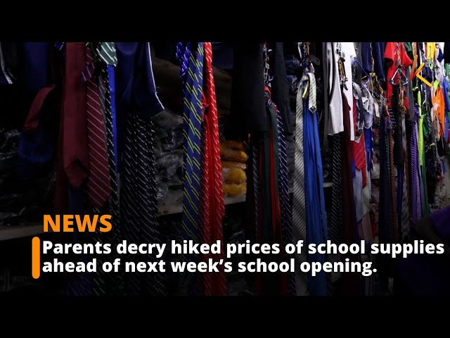 ⁣Parents decry hiked prices of school supplies ahead of next week’s school opening.