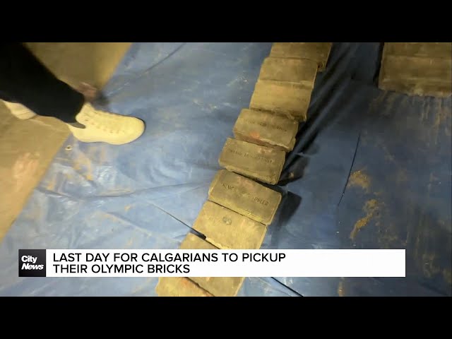 ⁣Last day for Calgarians to pick up their Olympic bricks